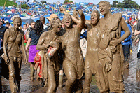 glastonbury festival mud bath